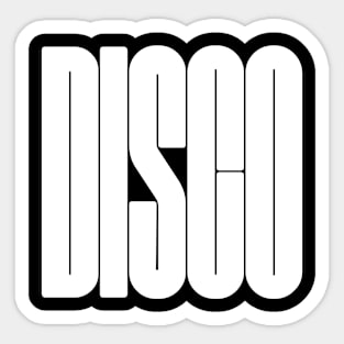 bold disco logo Sticker